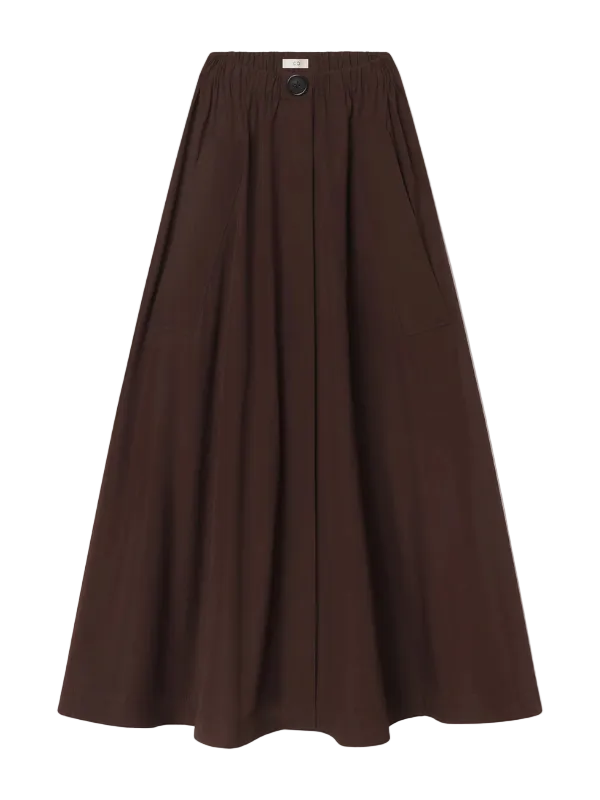 Parachute Skirt in Chocolate