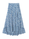 Janey Skirt in Cobalt Shell