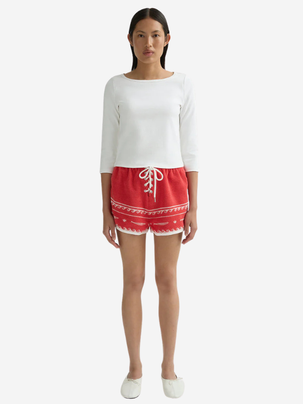 Cody Short in Red Ivory Fish